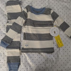 NWT Burt's Bees Organic 100% Cotton Pajamas 2T